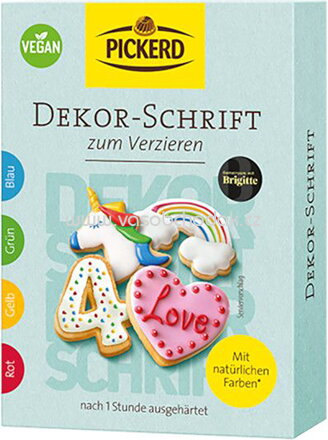Pickerd Dekor-Schrift Bunt, 4x20g, 80g