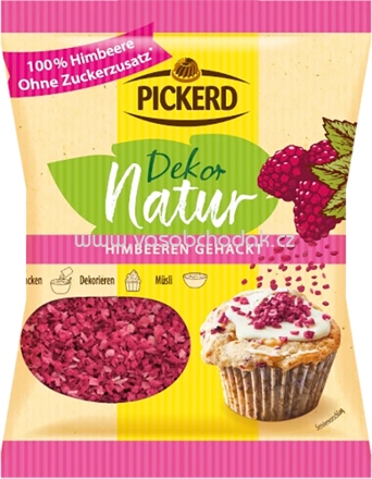 Pickerd Dekor Natur Himbeeren gehackt, 20g