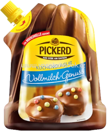 Pickerd Kuchenglasur Vollmilch Genuss, 125g