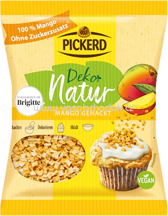 Pickerd Dekor Natur Mango gehackt, 15g