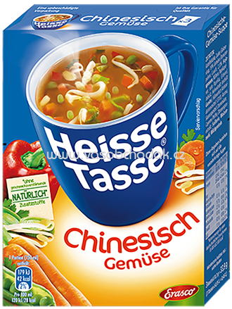 Erasco Heisse Tasse Chinesisch Gemüse, 3x150 ml Erasco Heisse Tasse Chinesisch Gemüse, 3x150 ml