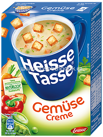 Erasco Heisse Tasse Gemüse Creme, 3x150 ml