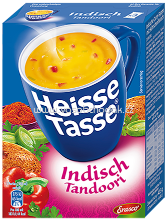 Erasco Heisse Tasse Indisch Tandoori, 3x150 ml