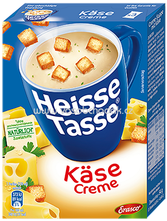 Erasco Heisse Tasse Käse Creme, 3x150 ml