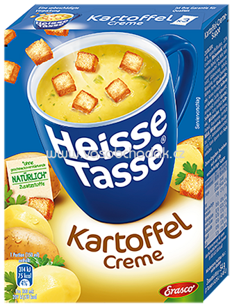 Erasco Heisse Tasse Kartoffel Creme, 3x150 ml