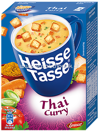 Erasco Heisse Tasse Thai Curry, 3x150 ml Erasco Heisse Tasse Thai Curry, 3x150 ml