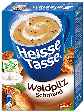 Erasco Heisse Tasse Waldpilz Schmand, 3x150 ml Erasco Heisse Tasse Waldpilz Schmand, 3x150 ml
