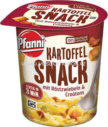 Pfanni Kartoffel Snack mit Röstzwiebeln & Croutons, 56g