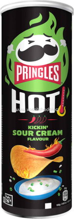Pringles Hot Kickin' Sour Cream, 160g