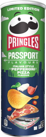 Pringles Passport Flavours Italian Style Pepperoni Pizza, 165g