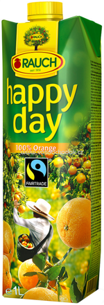 Rauch Happy Day 100% Orange Fairtrade, 1l