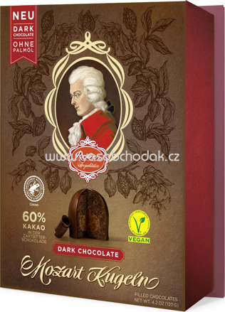 Reber Mozart Kugeln Dark Chocolade, 6 St, 120g