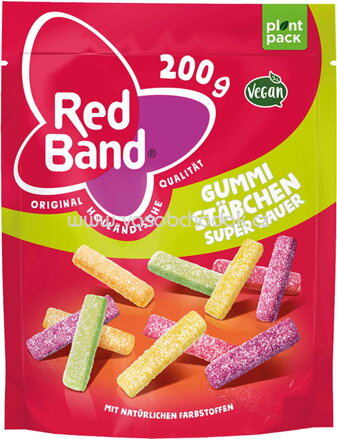 Red Band Gummi Stäbchen super sauer, 200g