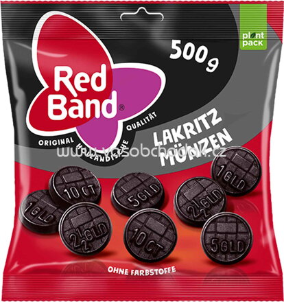 Red Band Lakritz Münzen, 500g
