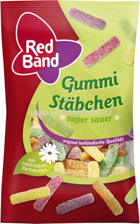 Red Band Gummi Stäbchen super sauer, 100g