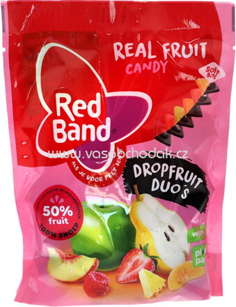 Red Band Real Fruit Candy Dropfruit Duo's, 190g