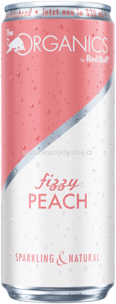 Red Bull Organics Fizzy Peach, 330 ml