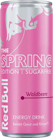 Red Bull Energy Drink The Spring Edition Waldbeere, sugarfree, 250 ml