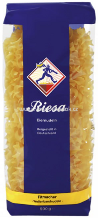 Riesa Eiernudeln Fitmacher - Wellenbandnudeln, 500g