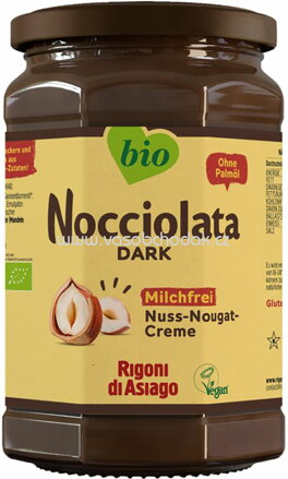 Rigoni di Asiago Nocciolata Dark Milchfrei Nuss Nougat Creme, 650g