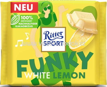 Ritter Sport Funky White Lemon, 100g