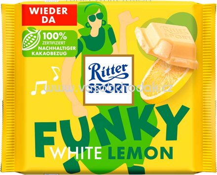 Ritter Sport Funky White Lemon, 100g