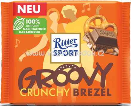 Ritter Sport Groovy Crunchy Brezel, 100g
