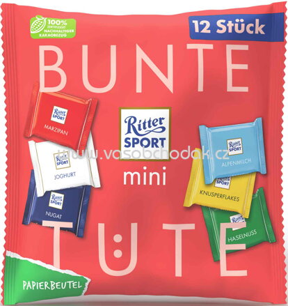Ritter Sport mini Bunte Tüte, 12 St, 200g