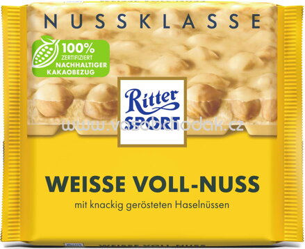 Ritter Sport Weisse Voll-Nuss, 100g