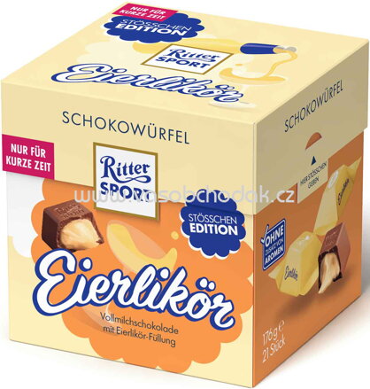 Ritter Sport Schokowürfel Eierlikör, 21 St, 176g