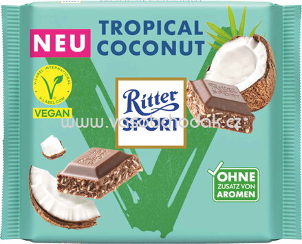 Ritter Sport Vegan Tropical Coconut, 100g
