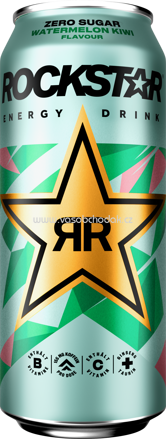 Rockstar Energy Zero Sugar Watermelon Kiwi, 500 ml