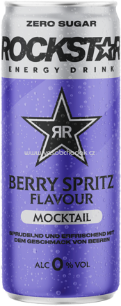 Rockstar Energy Mocktail Berry Spritz Zero Sugar, 330 ml