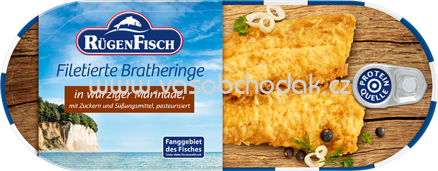 Rügen Fisch Filetierte Brathering in würziger Marinade, 325g