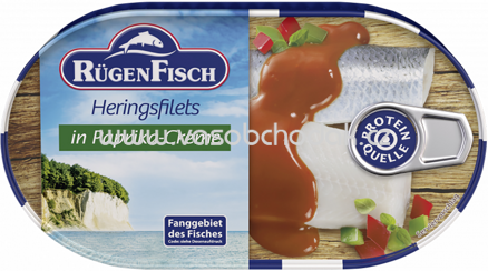 Rügen Fisch Heringsfilets in Paprika-Creme, 200g