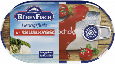 Rügen Fisch Heringsfilets in Tomaten-Creme, 200g