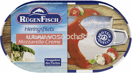 Rügen Fisch Heringsfilets in Tomaten-Mozzarella-Creme, 200g