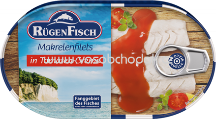 Rügen Fisch Makrelenfilets in Tomaten-Creme, 200g