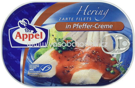 Appel Heringsfilets in Pfeffer-Creme, 200g