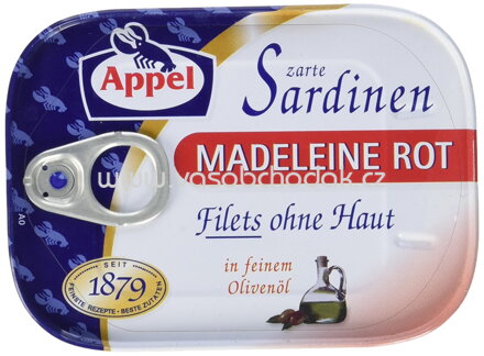 Appel Sardinen Madeleine Rot, 105g