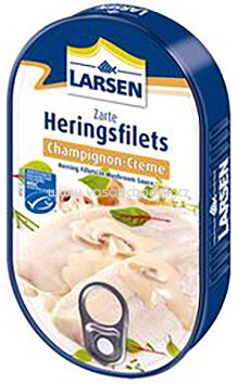 Larsen Heringsfilets in Champignon Creme, 200g