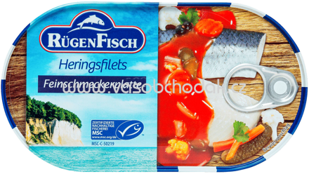 Rügen Fisch Heringsfilets Feinschmecker Platte, 200g