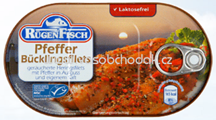 Rügen Fisch Pfeffer-Bücklingsfilets, 200g