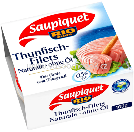 Saupiquet Thunfisch-Filets Naturale ohne Öl, 130g