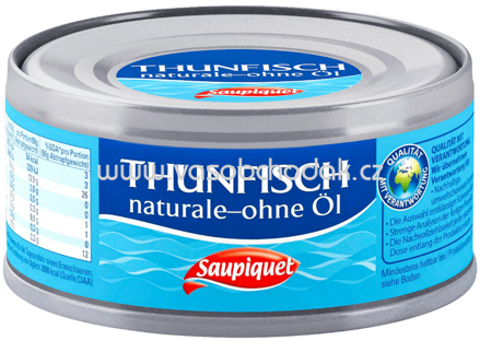 Saupiquet Thunfisch Naturale ohne Öl, 140g