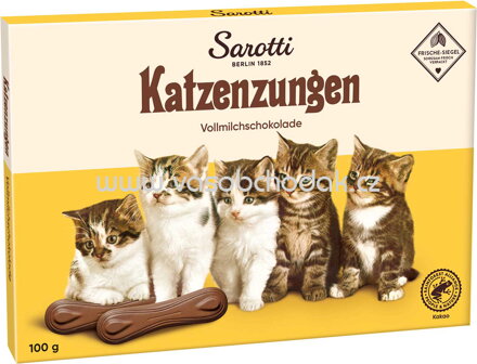 Sarotti Katzenzungen Vollmilch, 100g