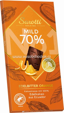 Sarotti Mild 70% Edelbitter Orange, 100g