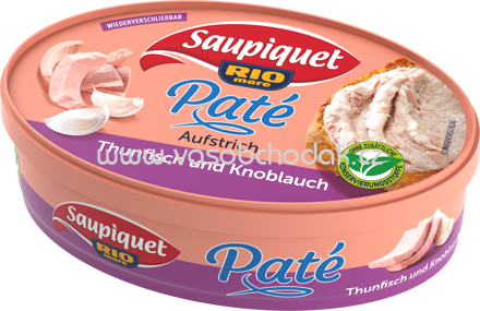 Saupiquet Paté Aufstrich Thunfisch und Knoblauch, 115g