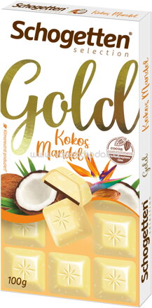 Schogetten Selection Gold Kokos Mandel, 100g