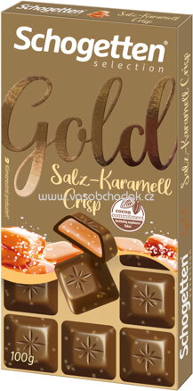 Schogetten Selection Gold Salz-Karamell Crisp, 100g